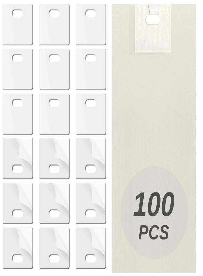Anyongora 100Pcs Vertical Blinds Replacement Slats Repair Kit - Transparent PVC Tabs with Strong Adhesive - No Tools Needed, Easy Fix for Home, Office, Rental, and DIY Window Blind Repairs - Image 1